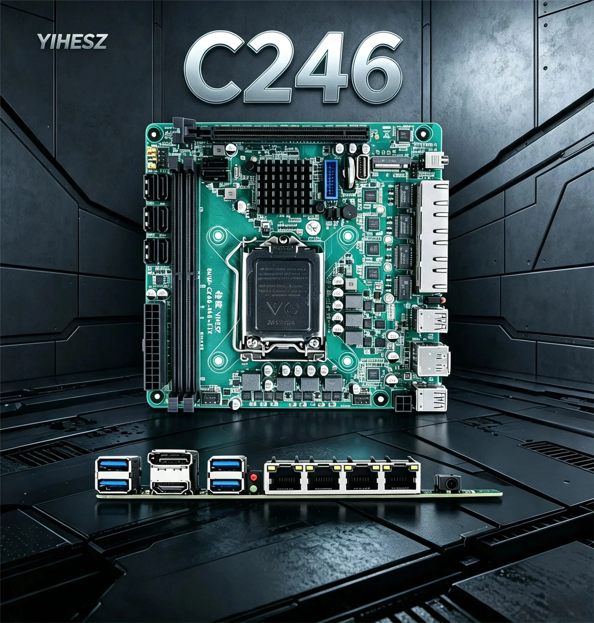 Nas Motherboard 8 Sata Mini Itx - C246 ITX NAS Motherboard Support 8th