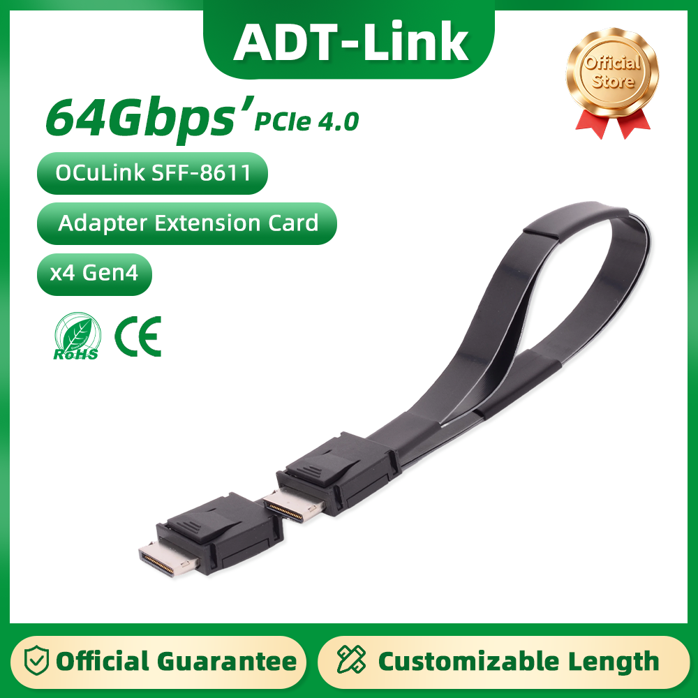 ADT-Link  PCI-E 4.0 X4 SFF-861 - Oculink Egpu Mini Pc review and price