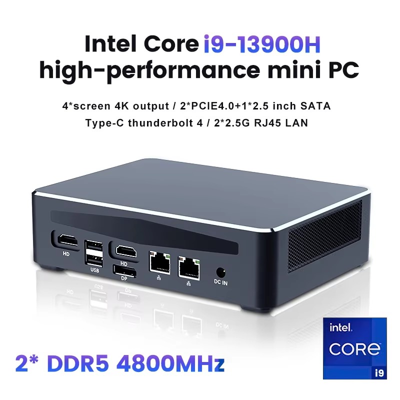 Topton Gaming 4 NAS Mini PC Co - Intel Core I9 13900H Mini Pc review and price