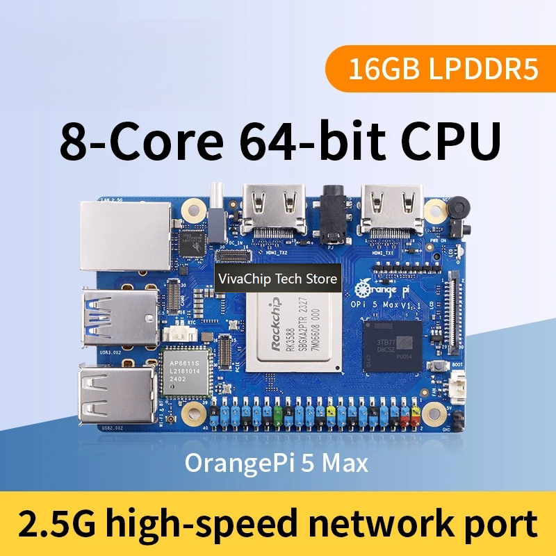 VivaChip TechOrange Pi 5 Max 1 - Rockchip Rk3588 Development Board review and price